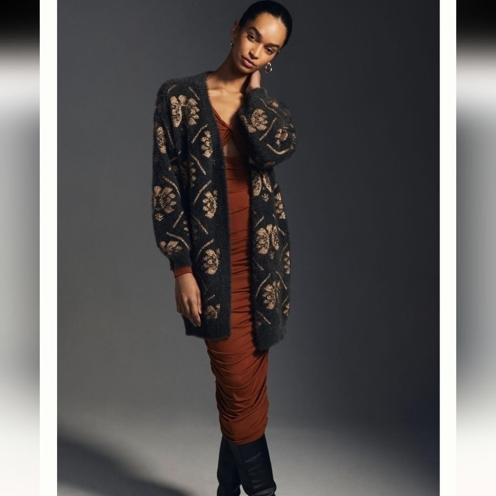 Maeve Anthropologie open front eyelash cardigan OS NWT